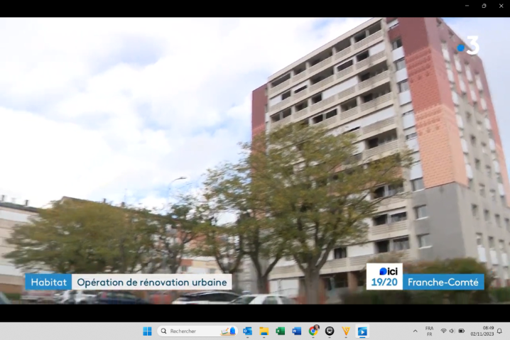 Rénovation du quartier des Mesnils Pasteur Dole par Grand Dole Habitat